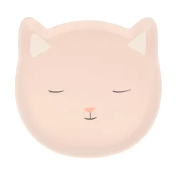 Outlet Meri Meri Reusable Pink Cat Plate