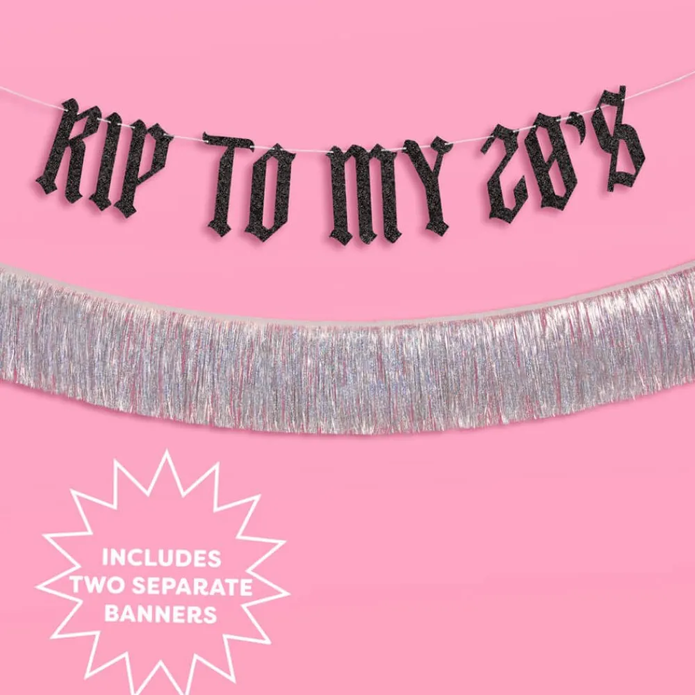 Discount xo, Fetti RIP to My 20s Banner Set