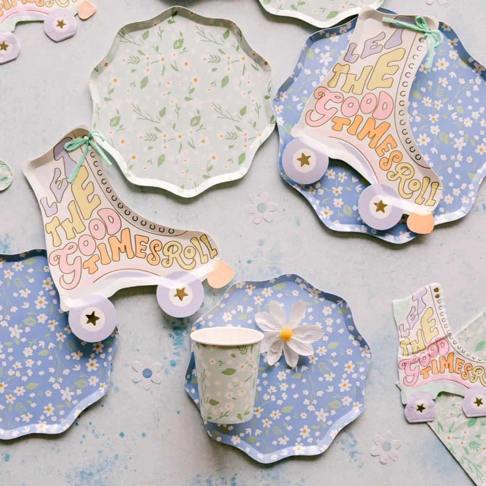Clearance Meri Meri Roller Skate Paper Party Plates