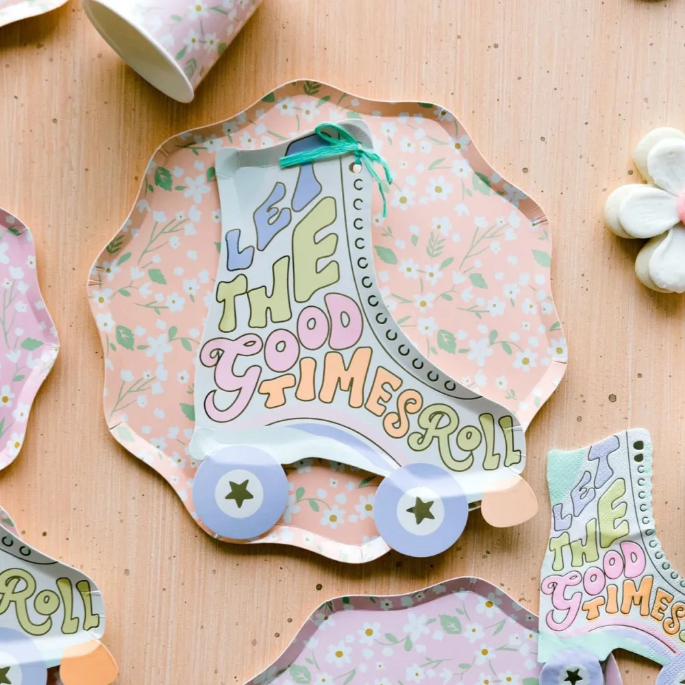Clearance Meri Meri Roller Skate Paper Party Plates