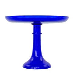 Outlet Estelle Colored Glass Royal Blue Glass Cake Stand