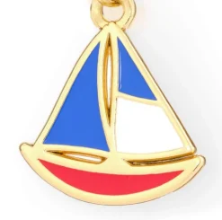 Clearance The Foggy Dog Sailboat Collar Charm