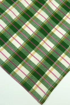 Online Archive New York San Andres Gingham Forest & White Table Runner