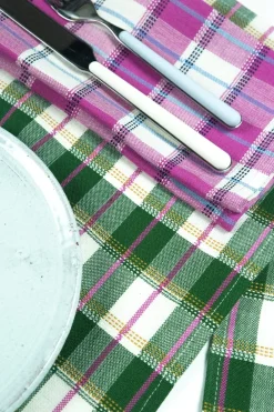 Discount Archive New York San Andres Gingham Forest & White Placemat
