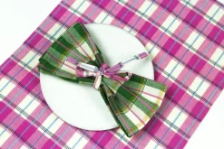 Clearance Archive New York San Andres Gingham Forest & White Napkins