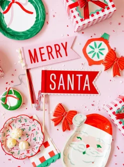 New My Mind’s Eye Santa Felt Pennant Set