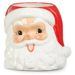Outlet December Diamonds Santa Head Vase Container