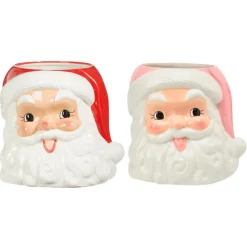 Outlet December Diamonds Santa Head Vase Container