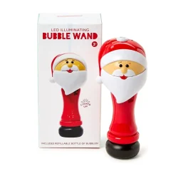 Clearance Two's Company Santa Light-Up Bubble Wand