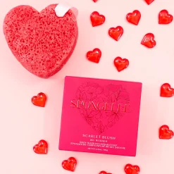 New Spongellé Scarlet Blush Heart Buffer Sponge