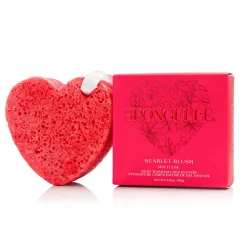New Spongellé Scarlet Blush Heart Buffer Sponge