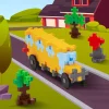 Outlet Plus-Plus USA School Bus Plus Plus Puzzle Toy