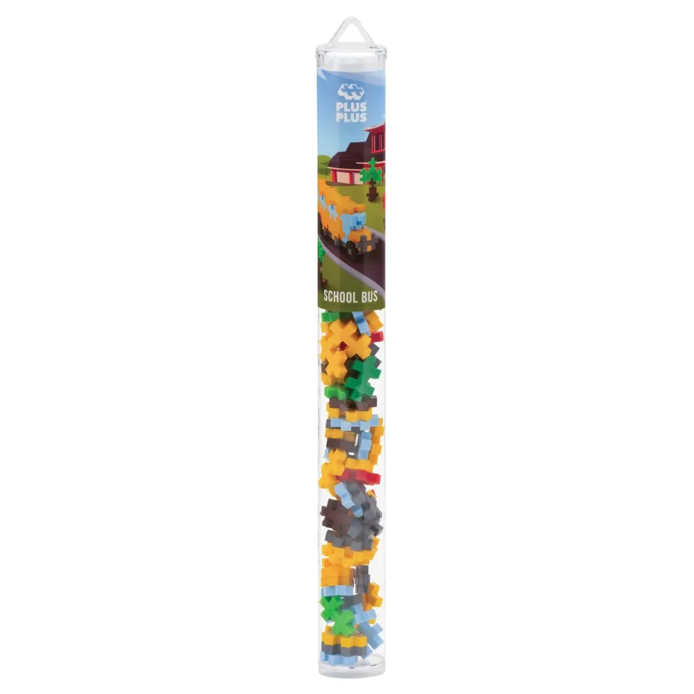 Outlet Plus-Plus USA School Bus Plus Plus Puzzle Toy