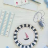 New Bonjour Fete Set Sail Guest Towels