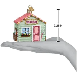 Hot Old World Christmas She Shed Ornament