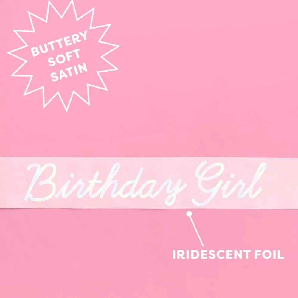 Hot xo, Fetti Shimmer Birthday Girl Sash