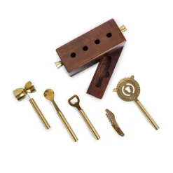 New Picnic Time Family of Brands Sidecar 5-Piece Bar Tool Set