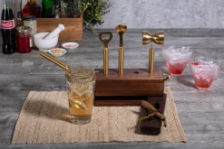 New Picnic Time Family of Brands Sidecar 5-Piece Bar Tool Set