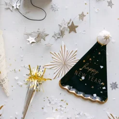New Creative Co-op Silver Glitter Star Garland