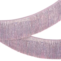 New xo, Fetti Silver Iridescent Fringe Foil Banner