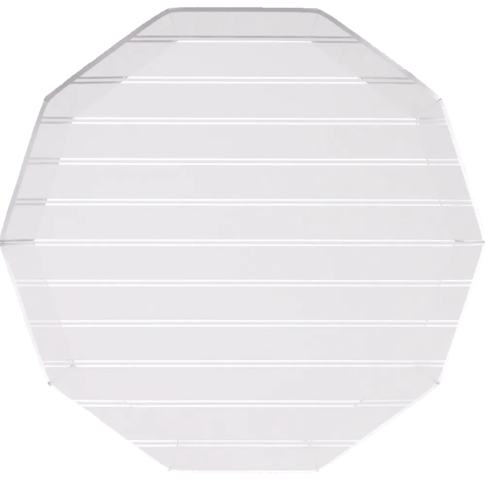 Bonjour Fete Silver Large Stripe Plates