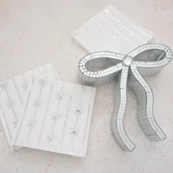 Bonjour Fete Silver Signature Bow Small Napkins