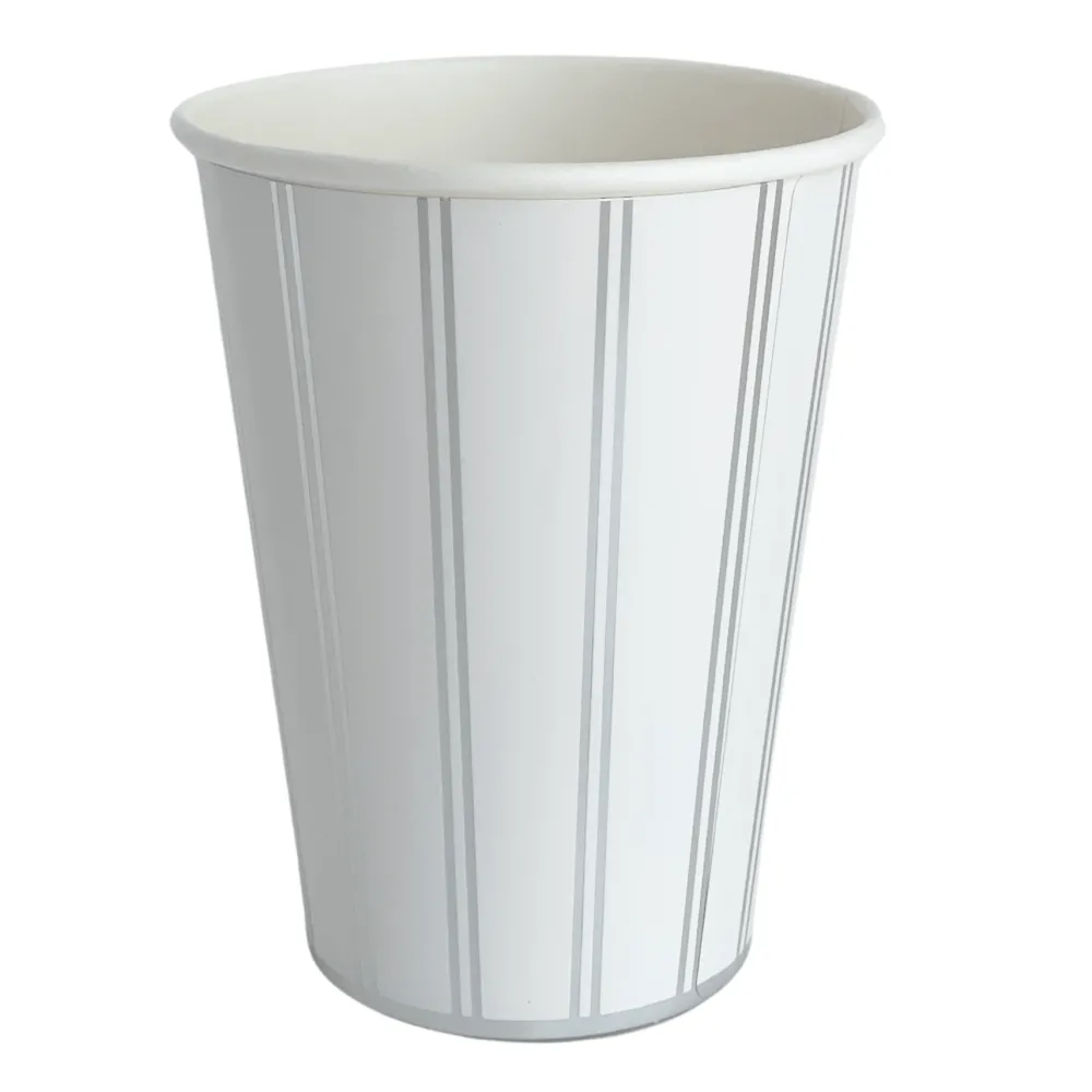 Clearance Bonjour Fete Silver Signature Stripe Cups