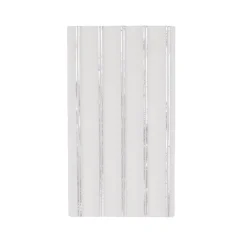 Outlet Bonjour Fete Silver Signature Stripe Guest Towels