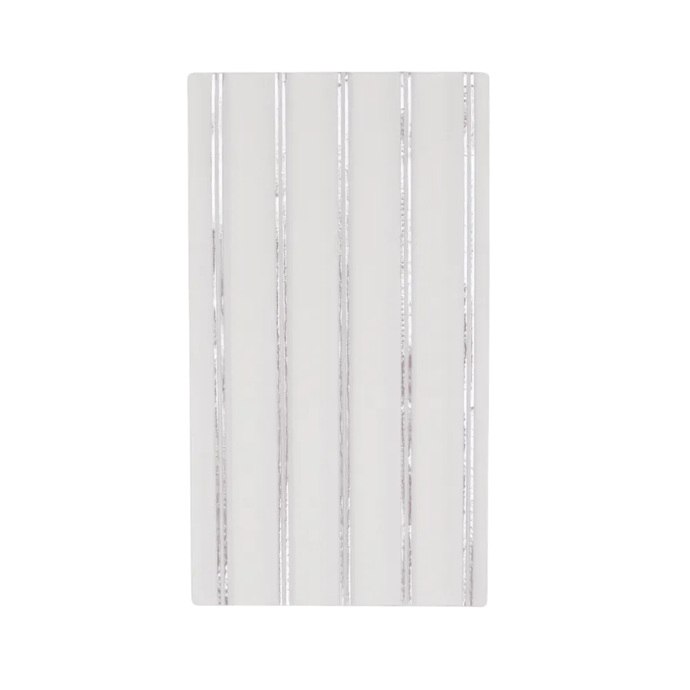 Outlet Bonjour Fete Silver Signature Stripe Guest Towels