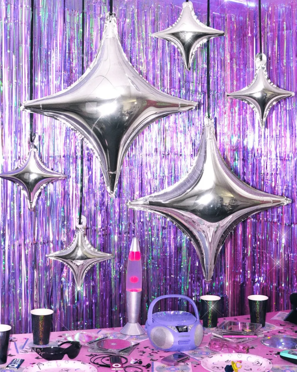 Sale xo, Fetti Silver Sparkle Foil Balloon Set