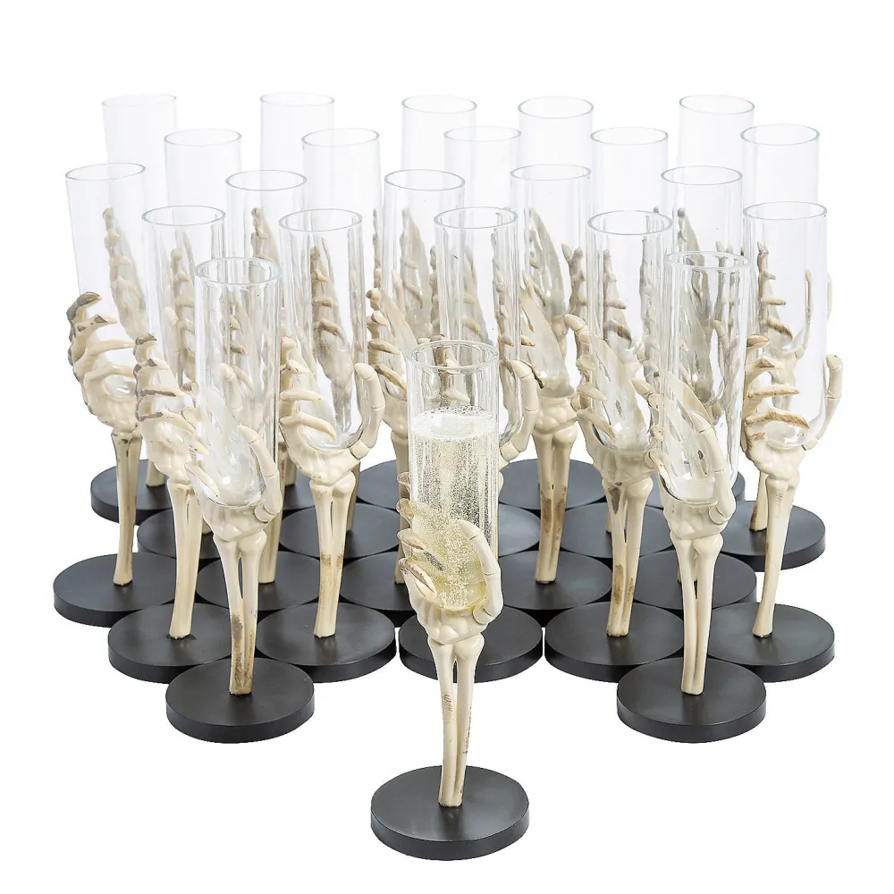 Best Fun Express Skeleton Hand Champagne Flute