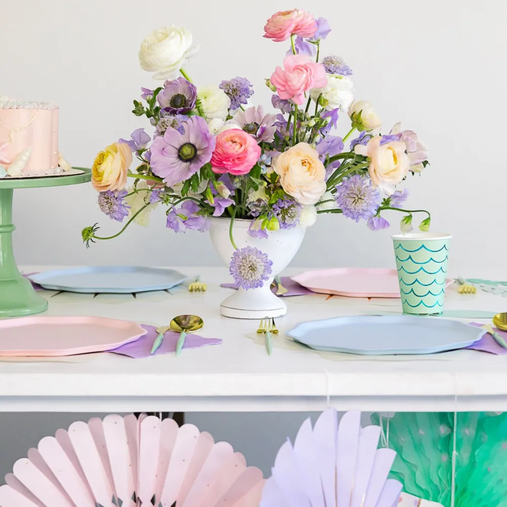 Hot Bonjour Fete Sky Blue Compostable Dinner Plates