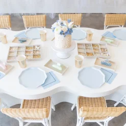 Clearance Bonjour Fete Sky Blue Premium Large Napkins