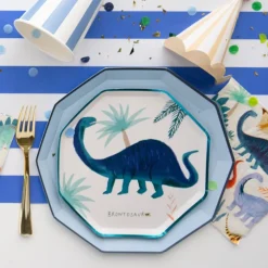 Online Bonjour Fete Sky Blue Signature Large Plates