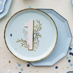 Online Bonjour Fete Sky Blue Signature Large Plates