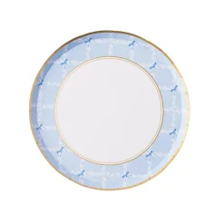 Hot Bonjour Fete Sky Blue Trellis Small Plates