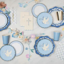 Hot Bonjour Fete Sky Blue Trellis Small Plates