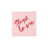 New Bonjour Fete Sleigh La Vie Cocktail Napkins