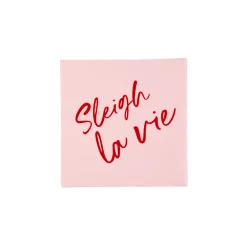 New Bonjour Fete Sleigh La Vie Cocktail Napkins