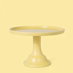 Discount Joyeux Company Small Daisy Yellow Melamine Cake Stand