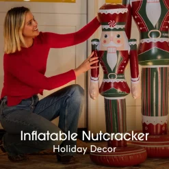 Hot Funboy Small Inflatable Red & Green Nutcracker