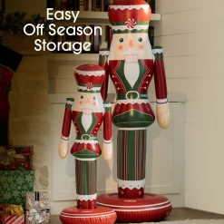 Hot Funboy Small Inflatable Red & Green Nutcracker