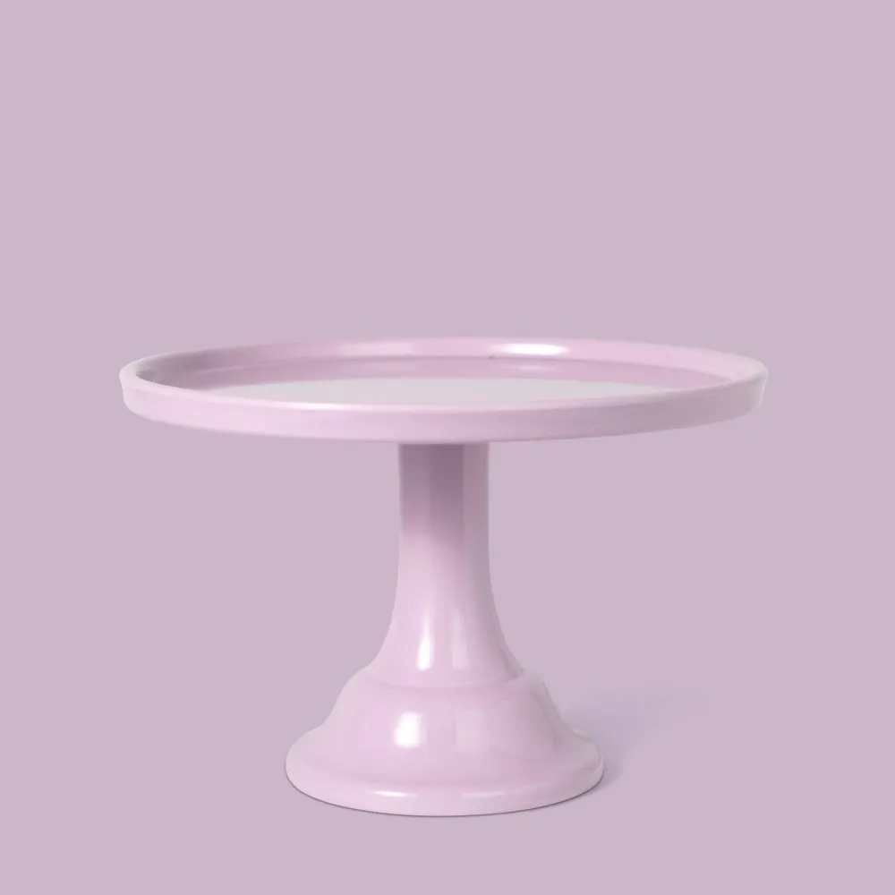 New Joyeux Company Small Lilac Purple Melamine Cake Stand