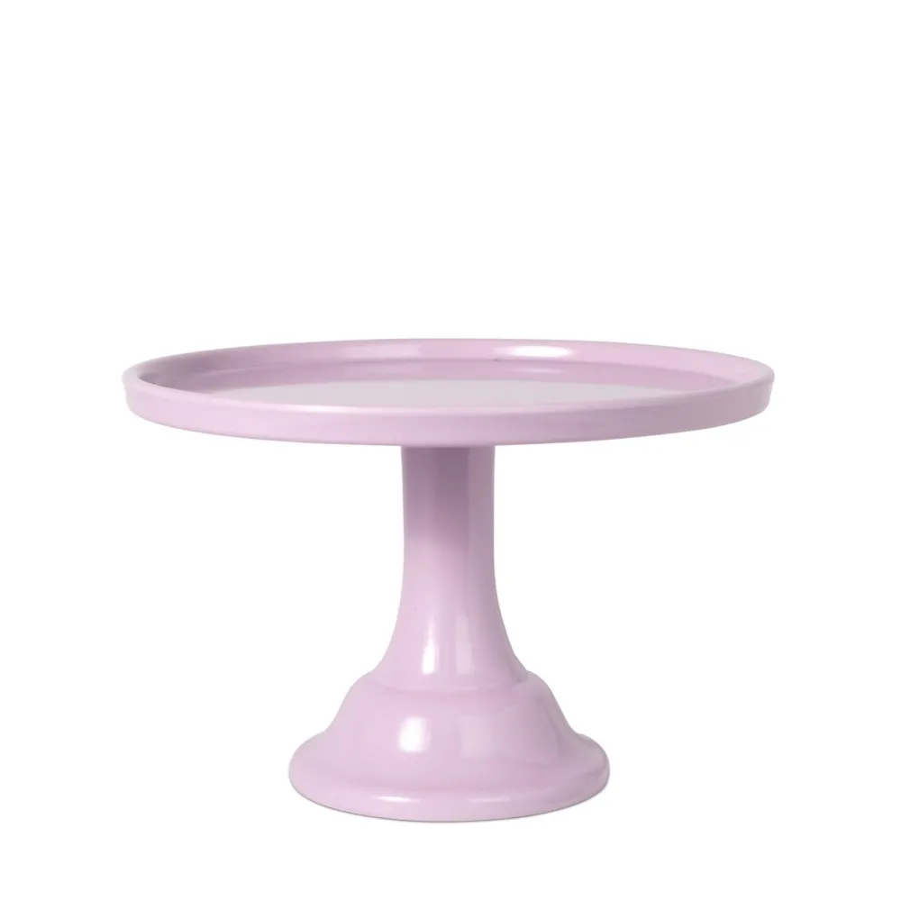 New Joyeux Company Small Lilac Purple Melamine Cake Stand
