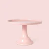New Joyeux Company Small Peony Pink Melamine Cake Stand