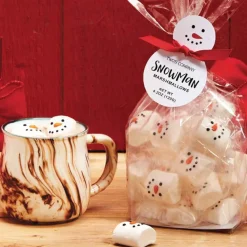 New Two's Company Snowman Marshmallow Candy Gift Bag