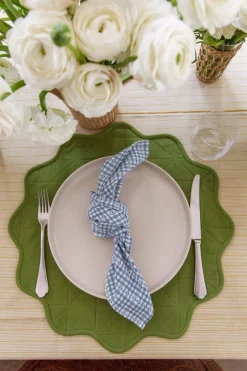 New Heather Taylor Home Soho Light Blue Napkins