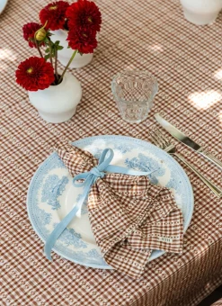 Clearance Heather Taylor Home Soho Nutmeg Brown Napkins
