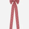 Discount Heather Taylor Home Soho Red Fabric Bow