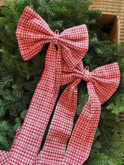 Discount Heather Taylor Home Soho Red Fabric Bow